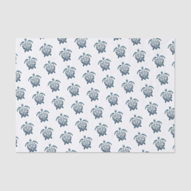 Coastal Sea Turtle Tissue Paper (Front)