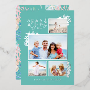 Coastal Seas & Greetings Teal Ocean Photo Frame