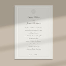 Coastal Seashell Nautical Ecru Formal Wedding