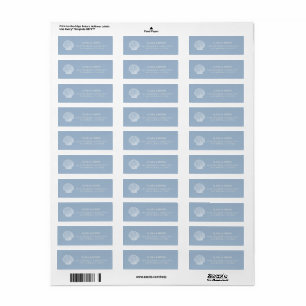 Coastal Seashell Return Address Label