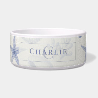 Coastal Seashell Sketch | Custom Monogram Dog Pet