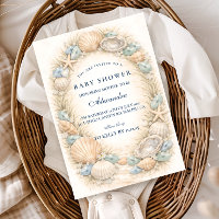 Coastal Seashell Wreath Baby Shower