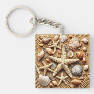 " COASTAL SERENITY " KEY RING