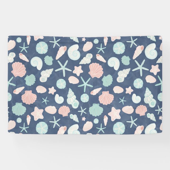 Coastal Shells Beach & Ocean Design Banner (Horizontal)