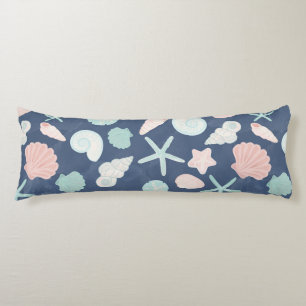 Coastal Shells Beach & Ocean Design Body Cushion