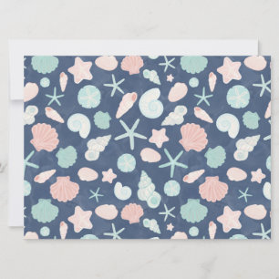 Coastal Shells Beach & Ocean Design Card