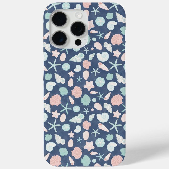 Coastal Shells Beach & Ocean Design Case-Mate iPhone Case (Back)