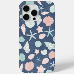 Coastal Shells Beach & Ocean Design iPhone 15 Pro Max Case