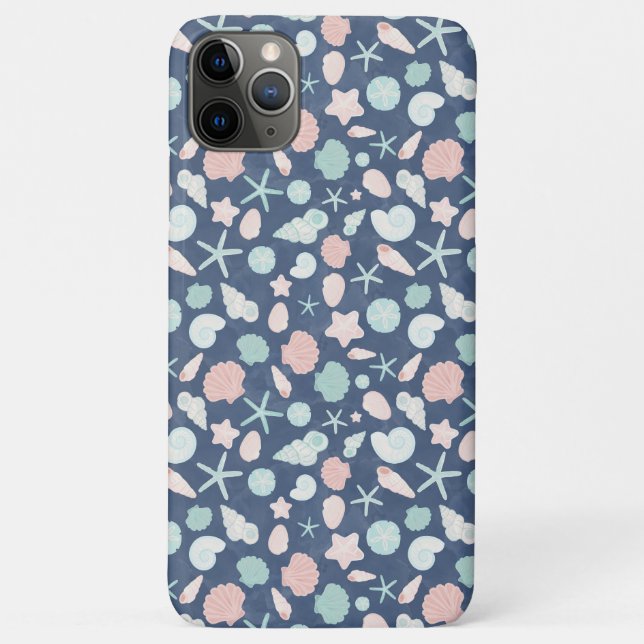 Coastal Shells Beach & Ocean Design Case-Mate iPhone Case (Back)