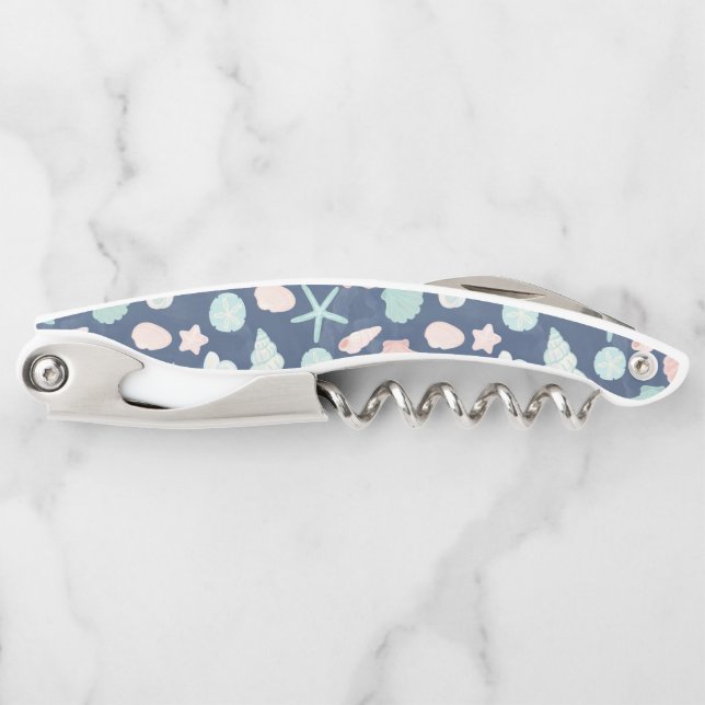 Coastal Shells Beach & Ocean Design Corkscrew (Front)