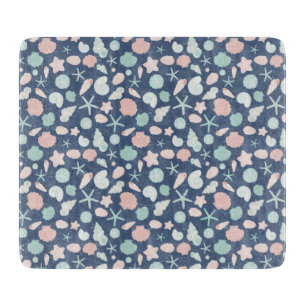 Coastal Shells Beach & Ocean Design Cutting Board