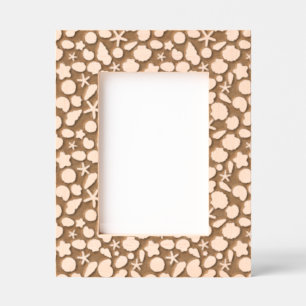 Coastal Shells Beach & Ocean Design Etched Frames