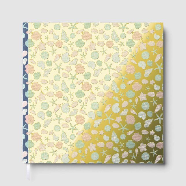 Coastal Shells Beach & Ocean Design Guest Book (Front)