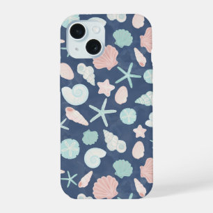 Coastal Shells Beach & Ocean Design iPhone 15 Case