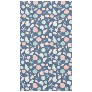 Coastal Shells Beach & Ocean Design Tablecloth