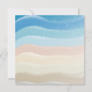 Coastal Shoreline Salty Waves Holiday Card