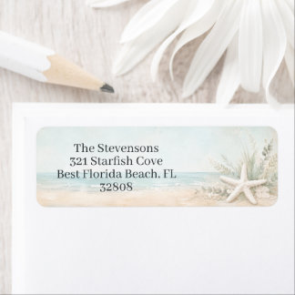 Coastal Starfish Beach Scene Custom