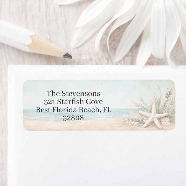 Coastal Starfish Beach Scene Custom (Insitu)
