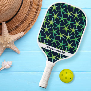 Coastal Starfish Beach Theme Pattern  Pickleball Paddle