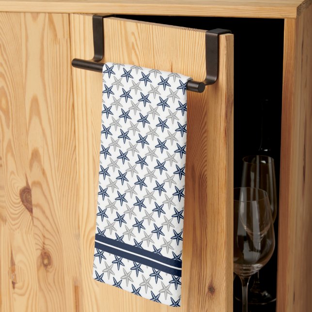 Coastal Starfish Kitchen Towel (Thirds Fold)
