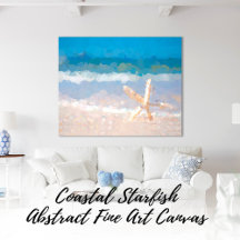 Coastal Starfish on Beach Abstract Fine Art