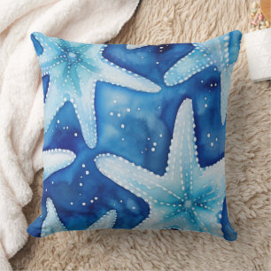 Coastal Starfish Pattern Cushion