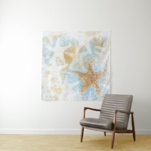 Coastal Starfish Sea Star Design Tapestry