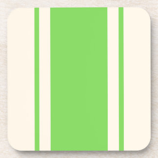 Coastal Stripe Coaster - Lime & Cream