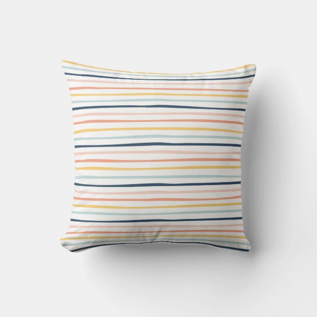 Coastal Stripe Harmony Cushion (Front)