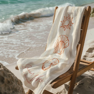 Coastal Stripes   Dolce Vita Summer Vibes Monogram Beach Towel
