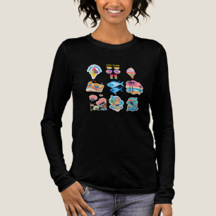 Coastal summer stamp collection in pastels Tri-Blend shirt