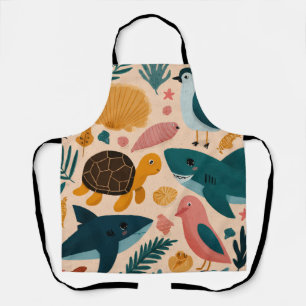 Coastal Sun All-Over Print Apron Gift