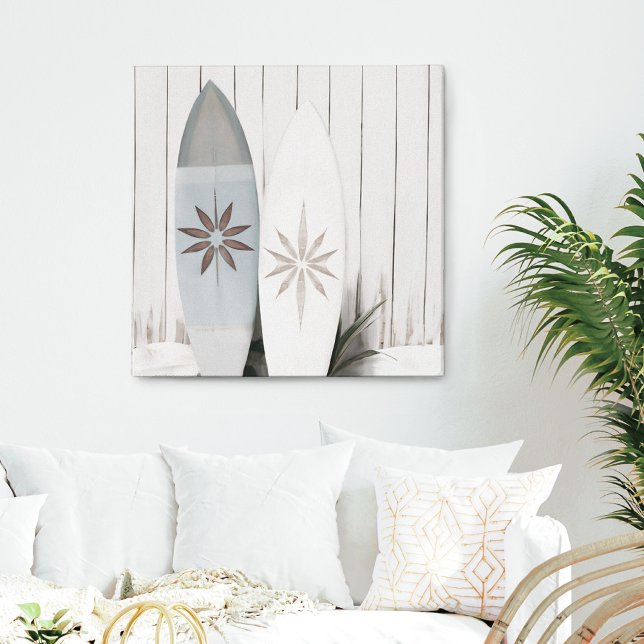 Coastal Surfboard Photo Tropical Summer Canvas Pri Print (Creator Uploaded)