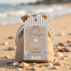 Coastal Teen The Summer Girl Birthday Gift Tags