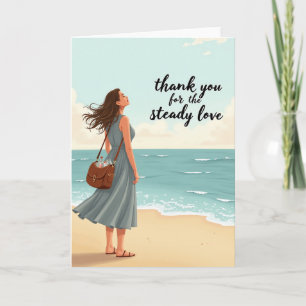 Coastal Thanks Mothers Day Card