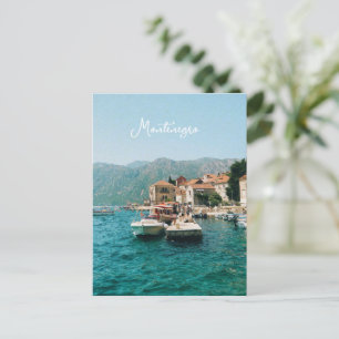 Coastal town of Perast, Montenegro Holiday Postcard