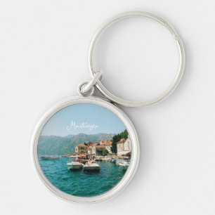 Coastal town of Perast, Montenegro Key Ring