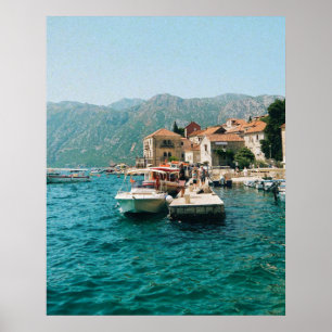 Coastal town of Perast, Montenegro Poster
