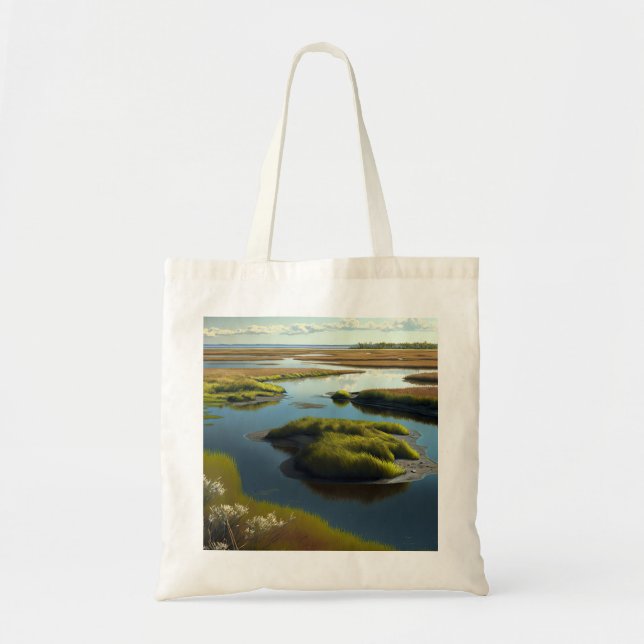 Coastal Tranquility Tote Bag (Front)
