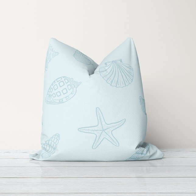 Coastal Treasures Seafoam Blue Cushion (Creator Uploaded)