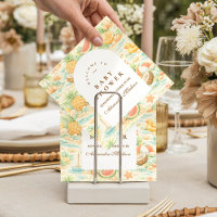 Coastal Tropical Fruits Baby Shower