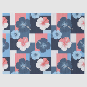 Coastal Tropical Hibiscus Pattern (11) Tissue Paper