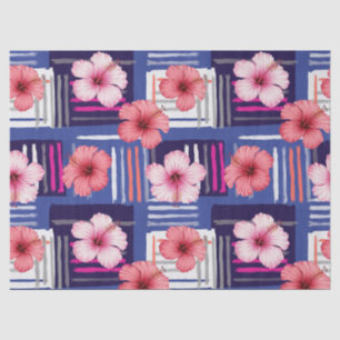 Coastal Tropical Hibiscus Pattern (12) Tissue Paper