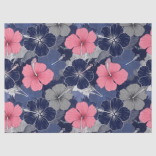Coastal Tropical Hibiscus Pattern (2) Tissue Paper