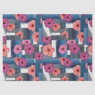 Coastal Tropical Hibiscus Pattern (9) Tissue Paper