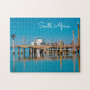 Coastal Velddrif South Africa Landscape Boat Birds Jigsaw Puzzle