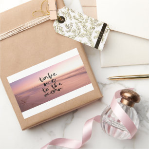 Coastal Vibes Rectangular Sticker