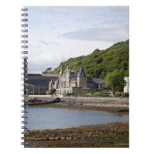 Coastal view with historic buildings, Oban, Notebook