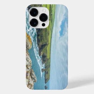 Coastal views from Willapark Lookout Boscastle iPhone 14 Pro Max Case