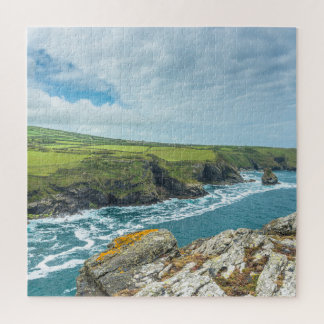 Coastal views from Willapark Lookout Boscastle Jigsaw Puzzle